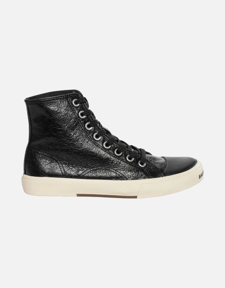 Calf Leather Lace-Up Sneakers Women - Black