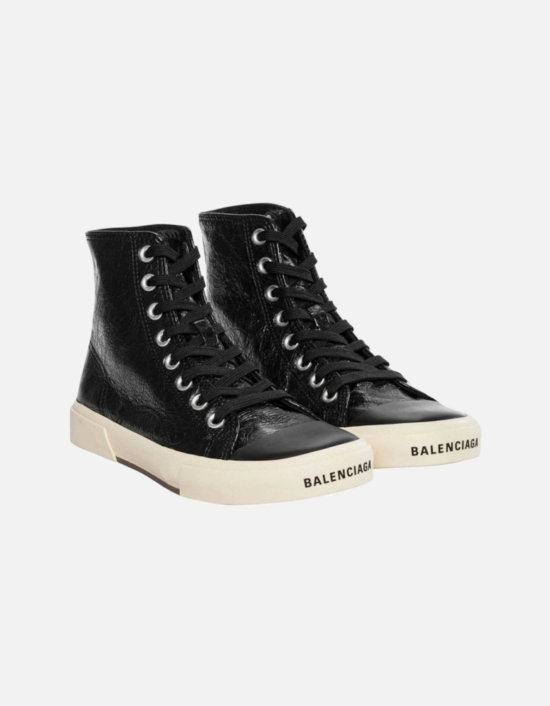 Calf Leather Lace-Up Sneakers Women - Black