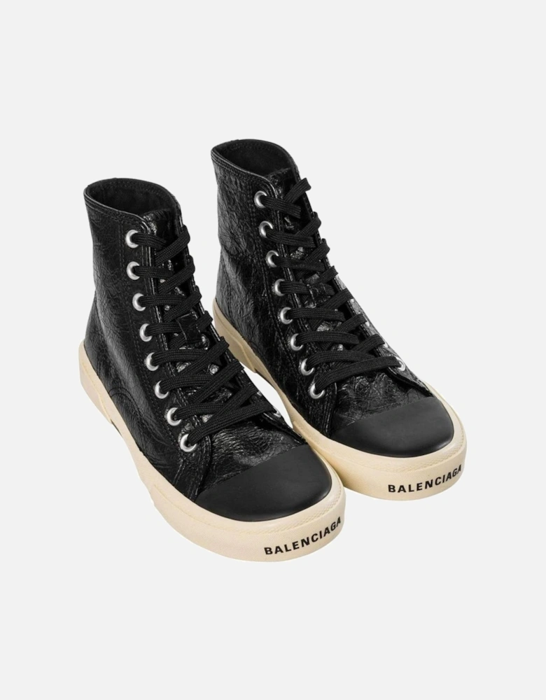 Calf Leather Lace-Up Sneakers Women - Black