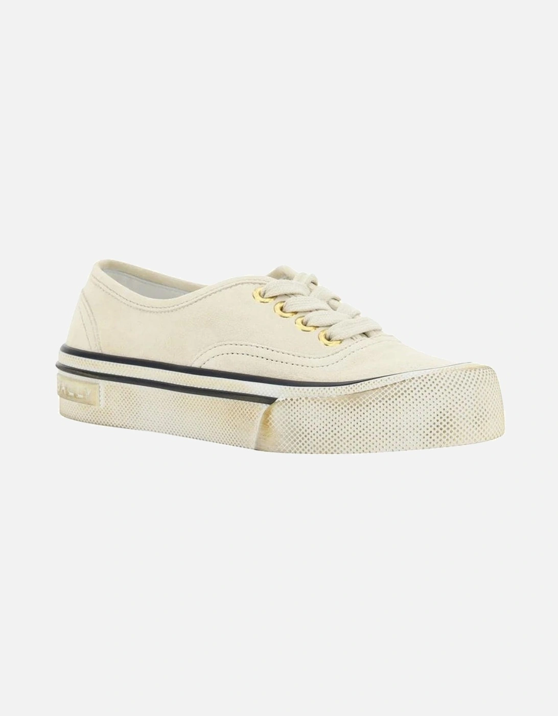 Calf Leather Lace-Up Sneakers Women - White