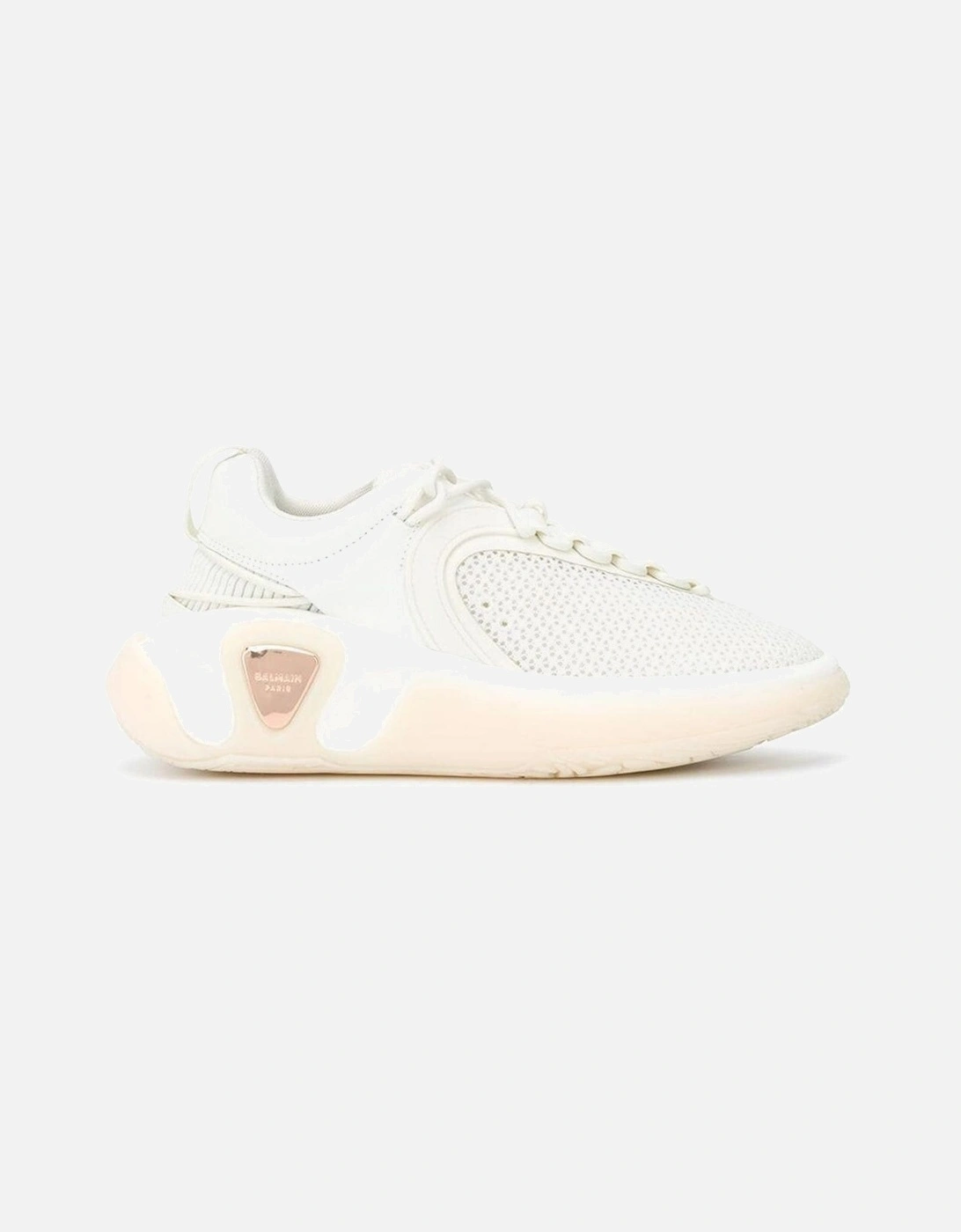Mesh Panel Sneakers with Rubber Sole Women - White, 5 of 4