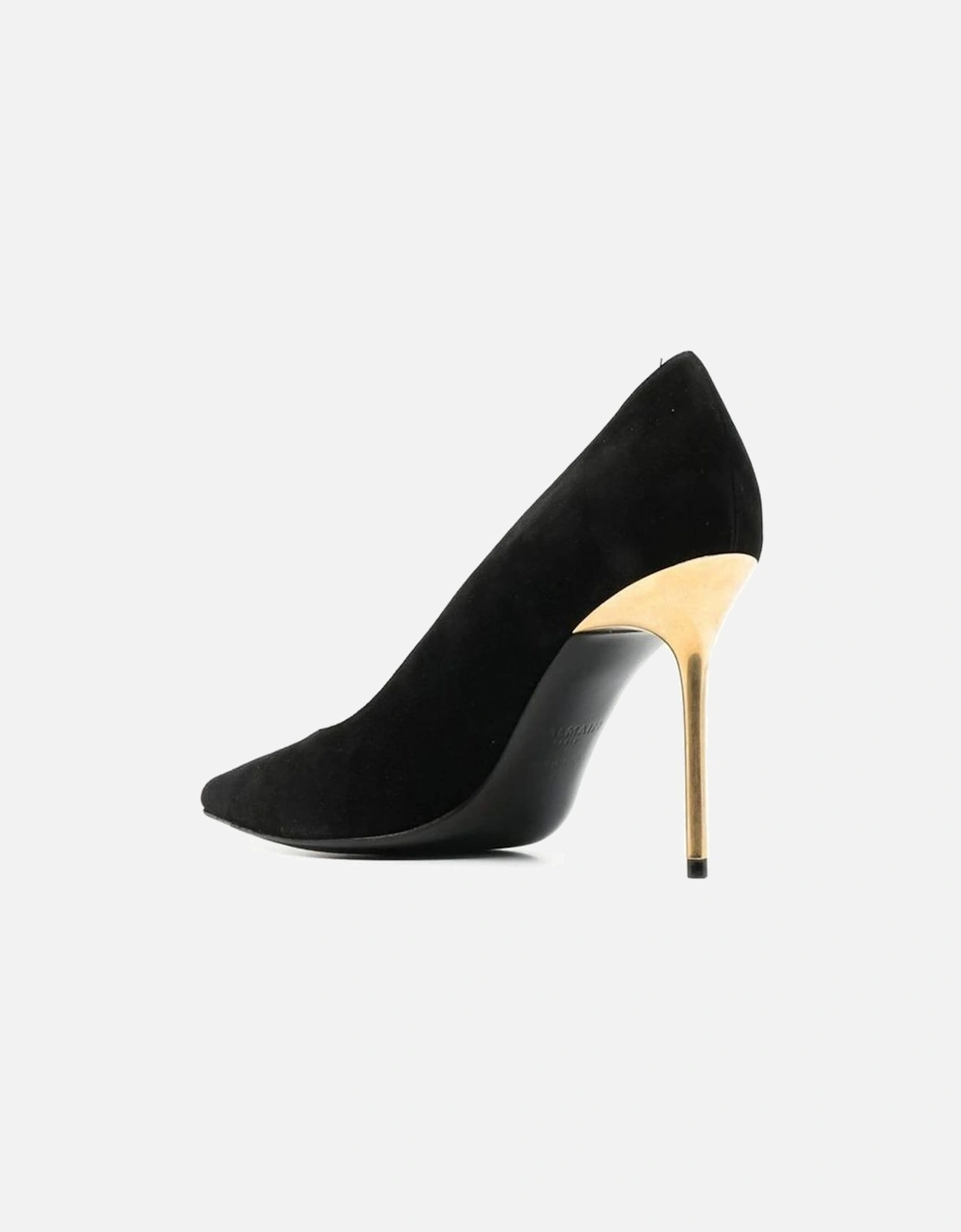 Pointed Toe Suede Effect Heel Shoes Women - Black Pumps