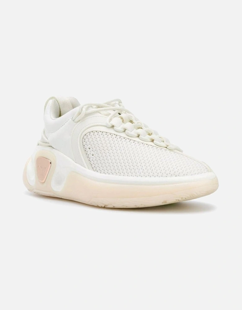 Mesh Panel Sneakers with Rubber Sole Women - White