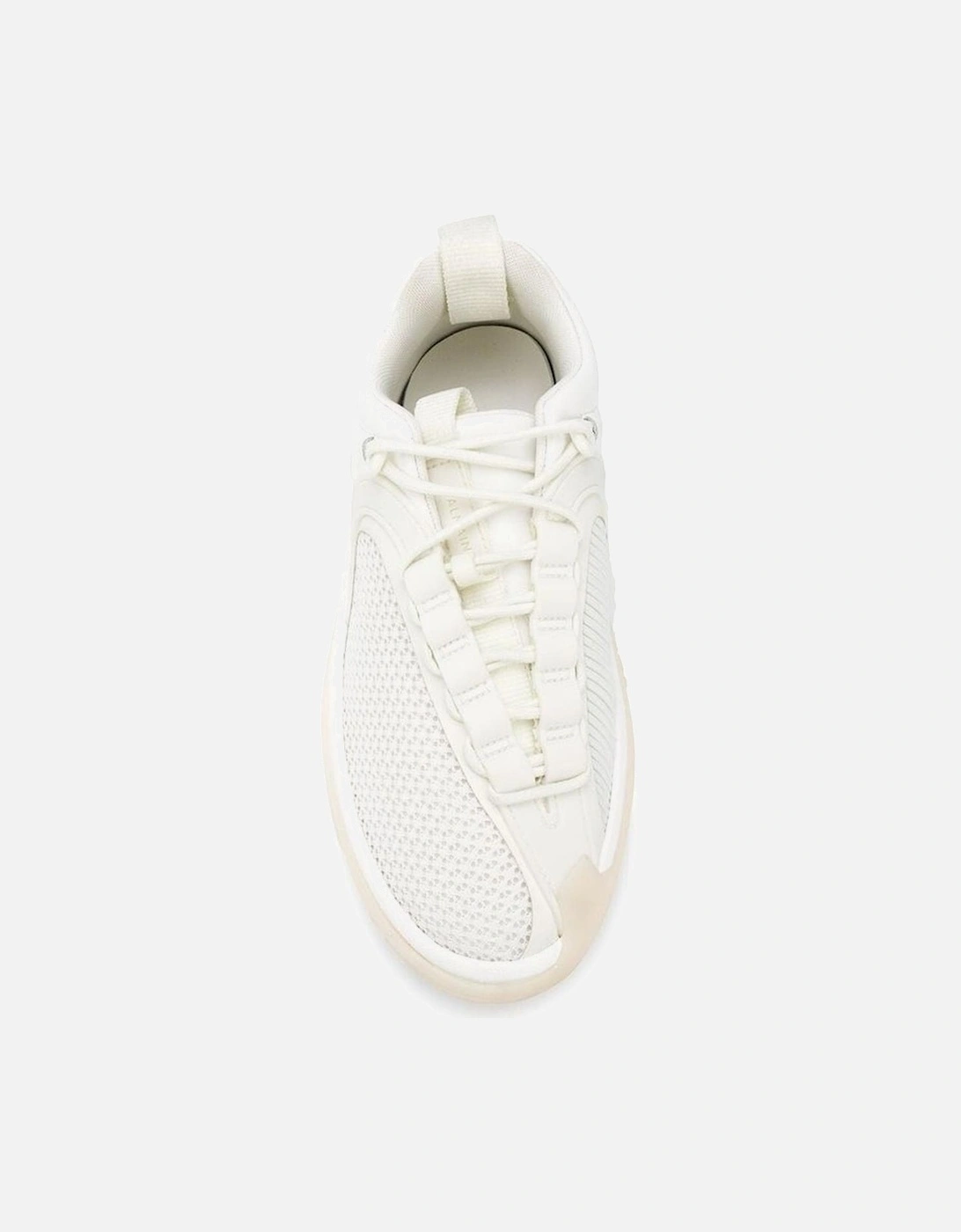 Mesh Panel Sneakers with Rubber Sole Women - White