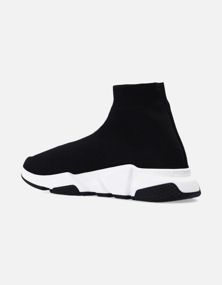 Slip-On Fabric Sneakers with Logo Detail Women - Black