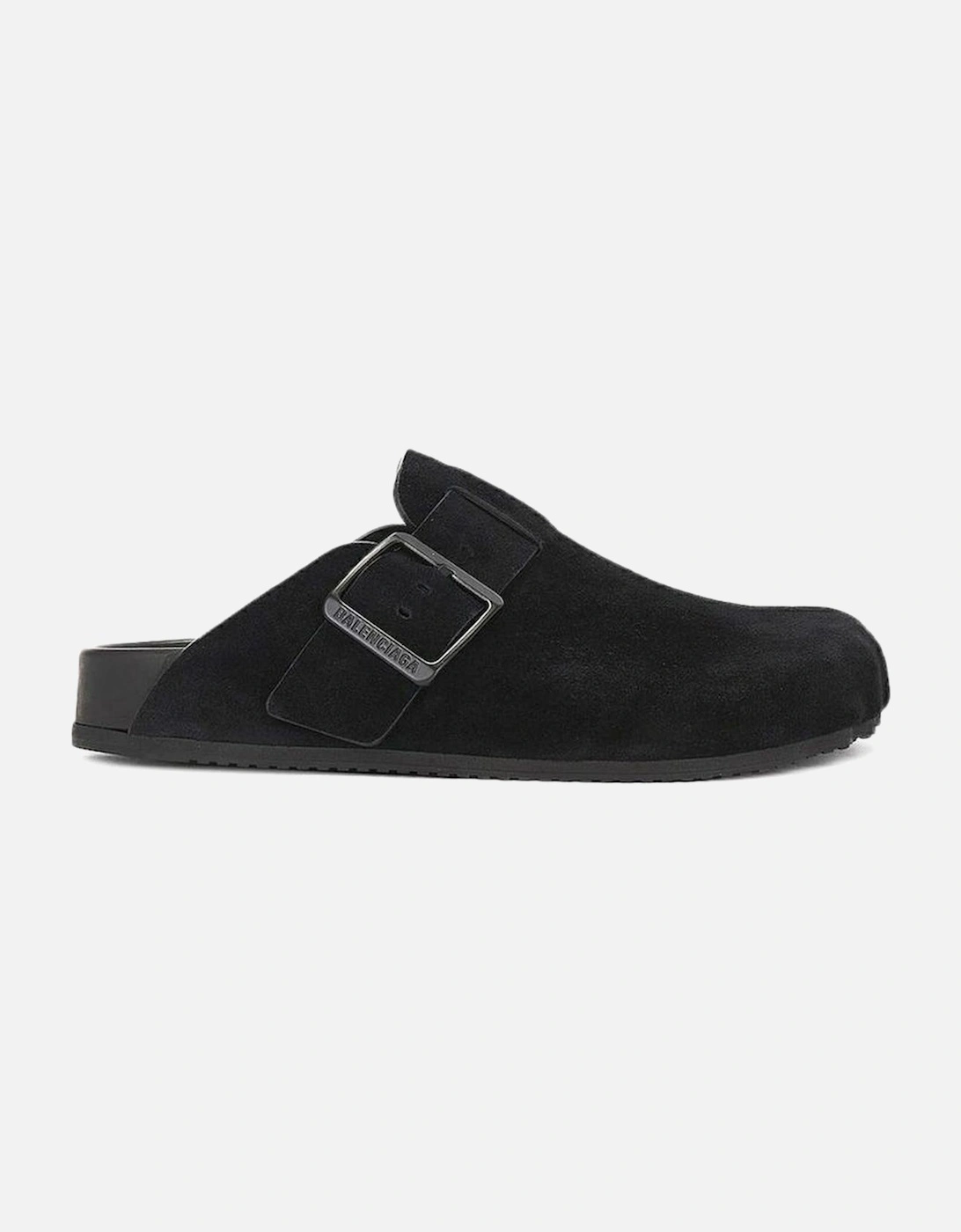 Calf Leather Sandals with Adjustable Buckle Women - Black Shoes, 5 of 4