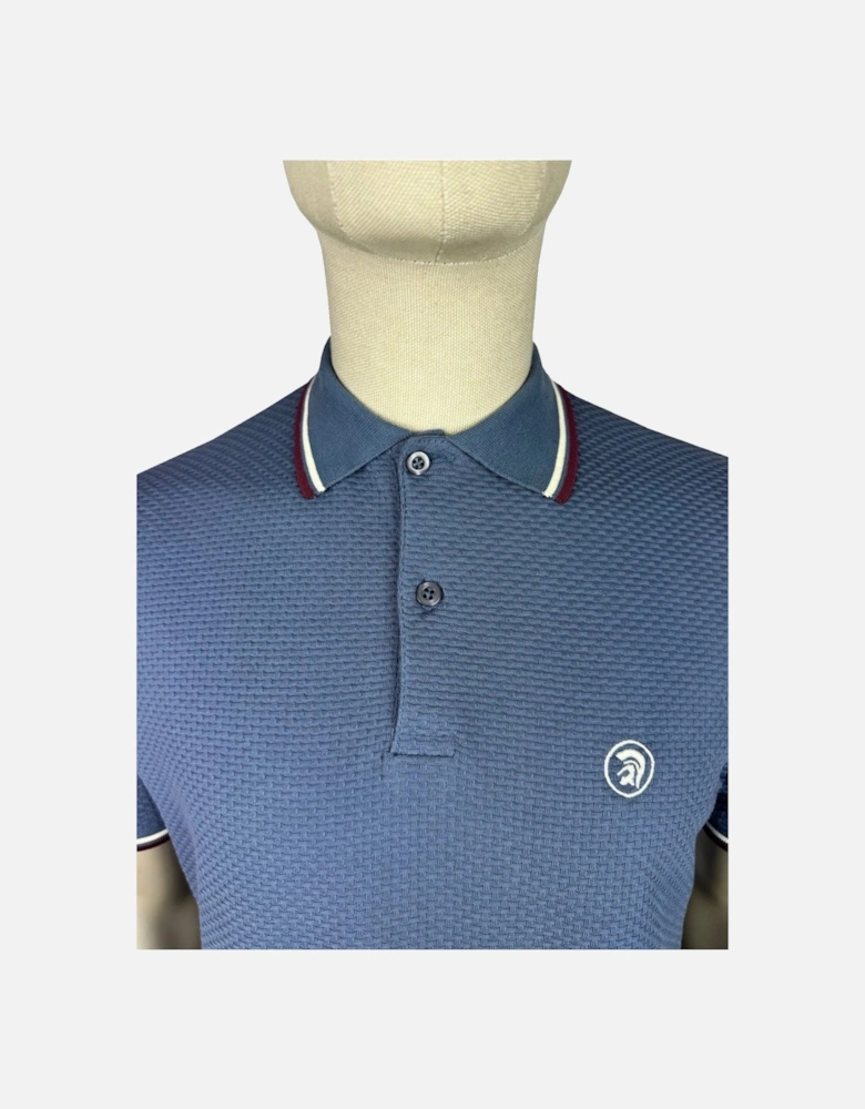 Twin Tipped Textured Polo - Air Force