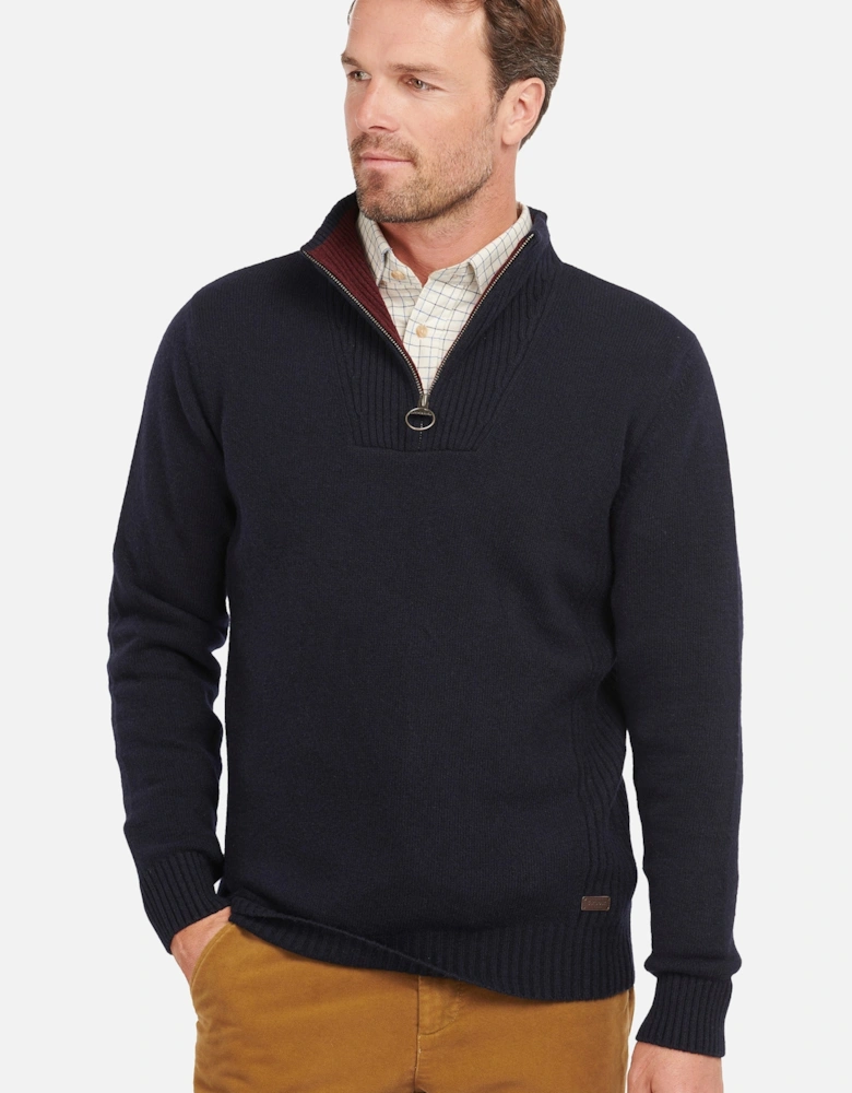 Nelson Essential Essential Half Zip Knitwear Navy