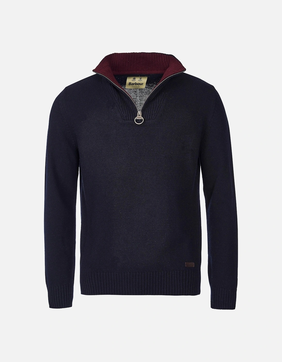 Nelson Essential Essential Half Zip Knitwear Navy, 4 of 3