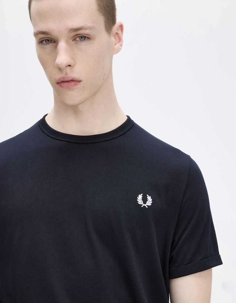 Crew Neck Ringer T Shirt