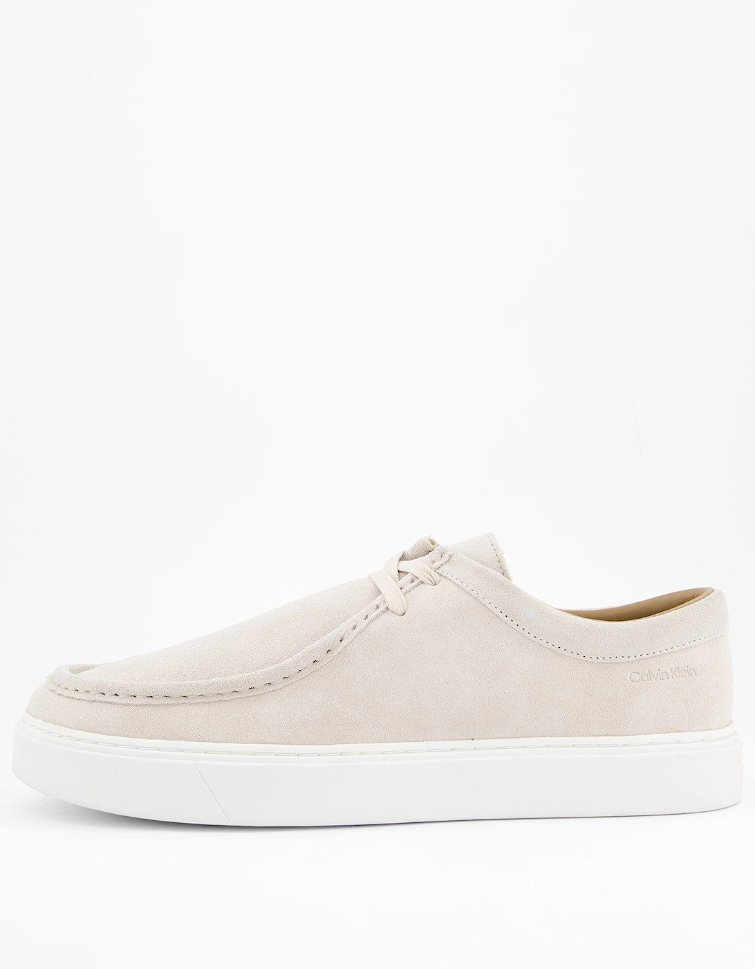 Suede Apron Moc Casual Lace Up Shoes - Beige, 2 of 1