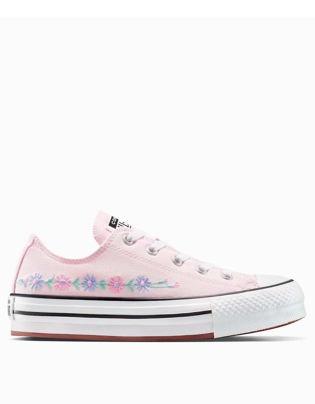 Junior Eva Lift Ox Trainers - White/Lt Jellyfish Jitter/Viol, 2 of 1