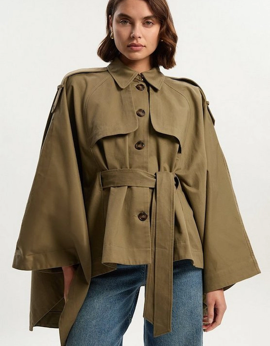Cape Detail Trench Coat, 5 of 4