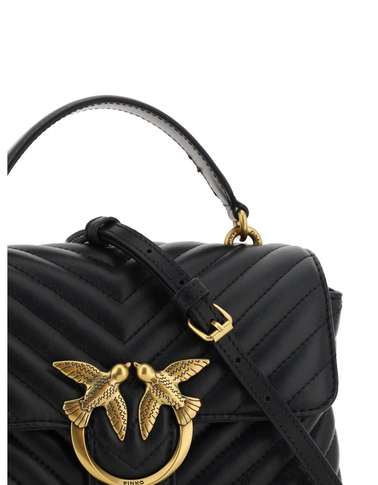 Love Bag Quilted Shoulder Bag Women - Black Handbags