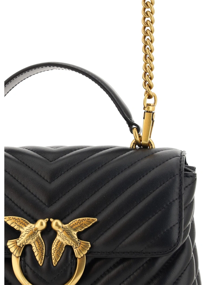Love Bag Quilted Shoulder Bag Women - Black Handbags