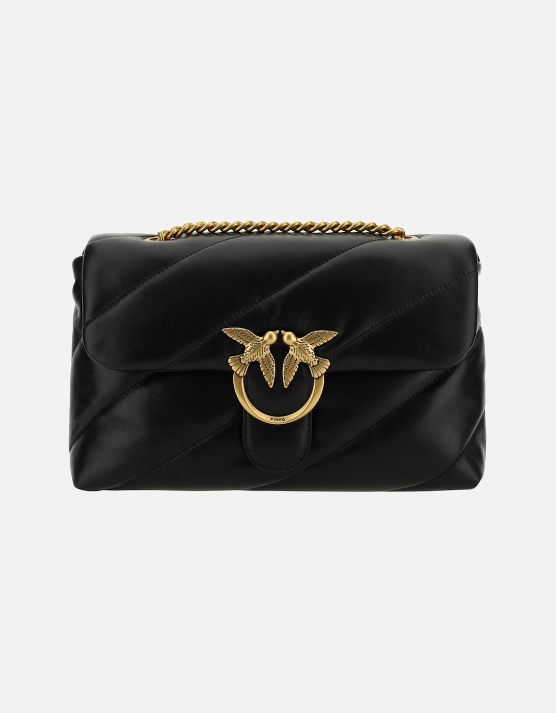 Love Bag Quilted Leather Shoulder Bag Women - Black, 5 of 4