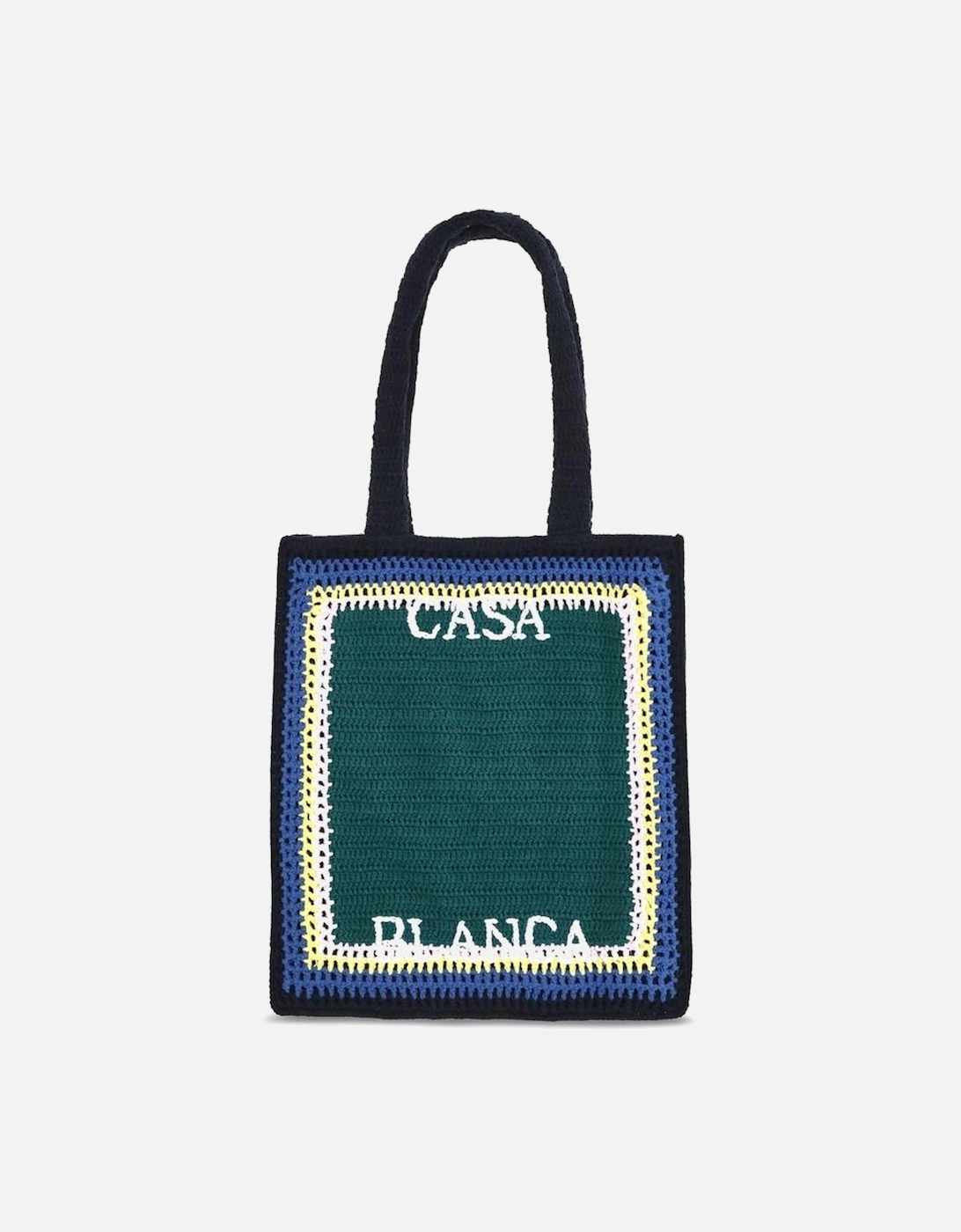 Crochet Tote Bag with Top Handles Women - Green Shoulder Bags, 4 of 3