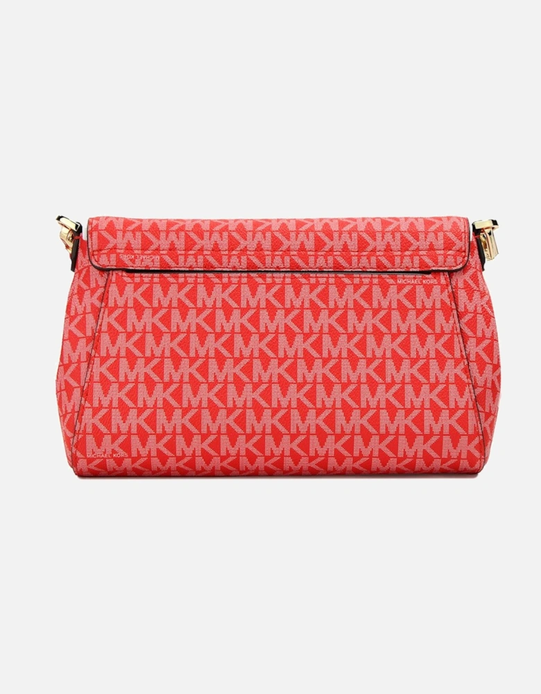 Jet Set Item Crossbody Bag Red MK Signature Women - Dark Sangria.