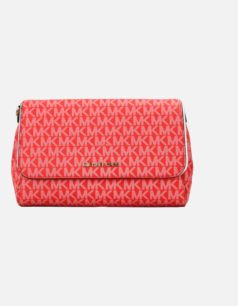 Jet Set Item Crossbody Bag Red MK Signature Women - Dark Sangria.