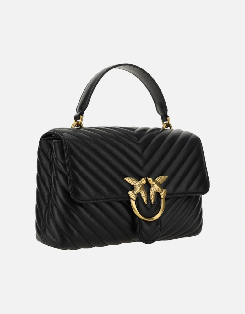 Love Birds Quilted Shoulder Bag Women - Black Handbags