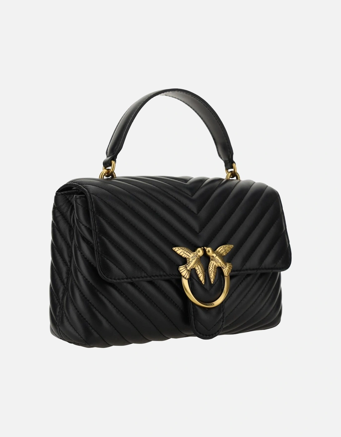 Love Birds Quilted Shoulder Bag Women - Black Handbags