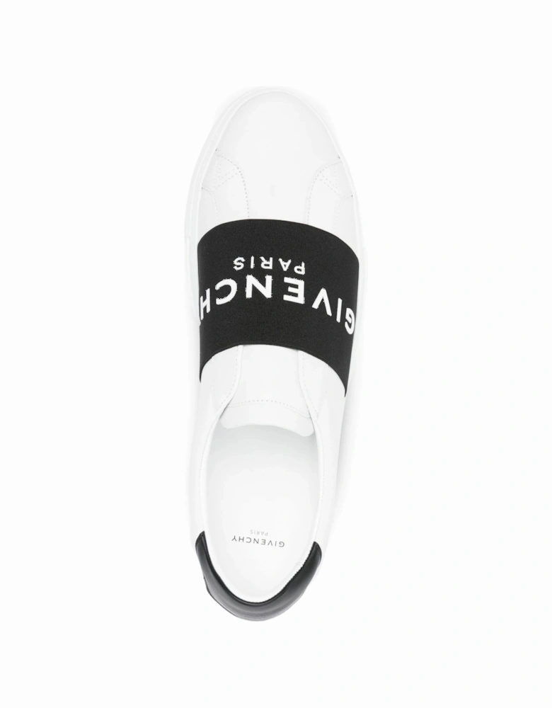 Low Top Elastic Sneakers White