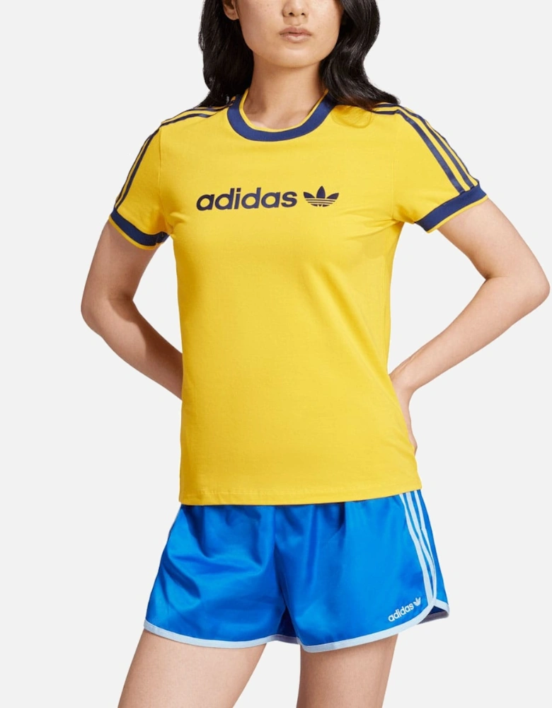 Graphic Badge Slim 3-Stripes T-Shirt