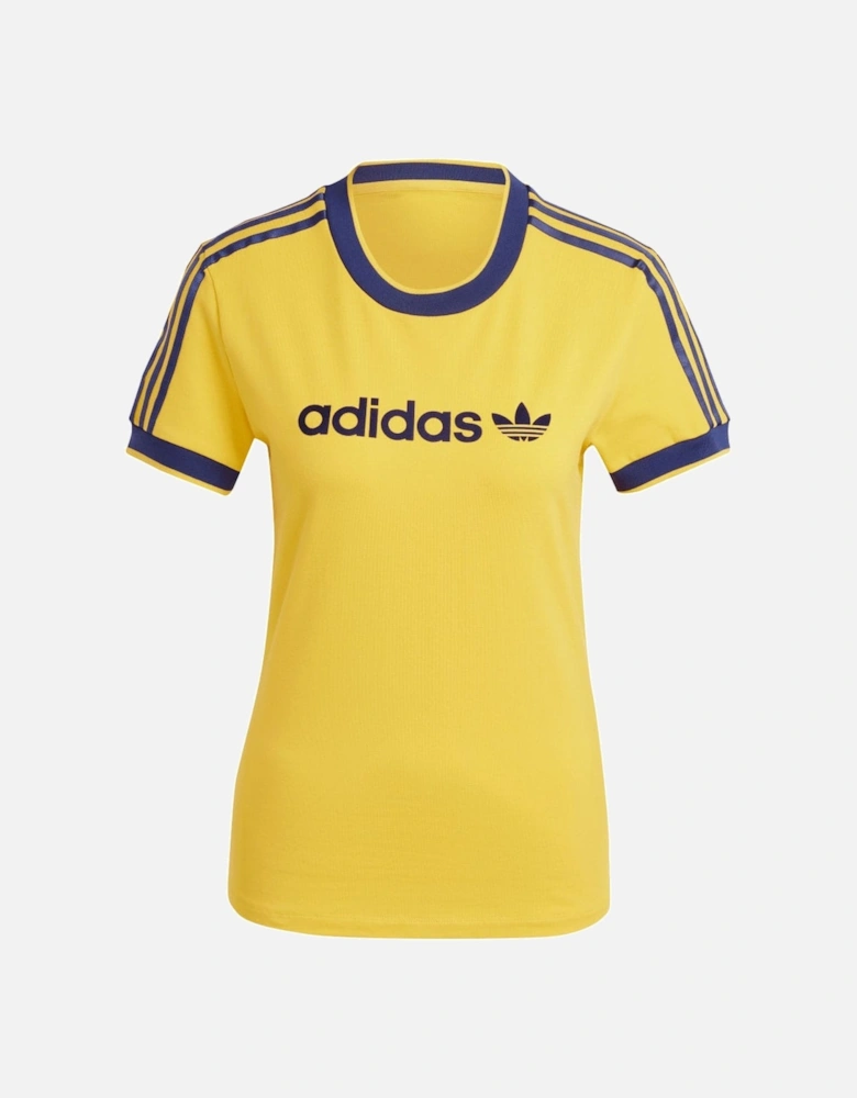 Graphic Badge Slim 3-Stripes T-Shirt