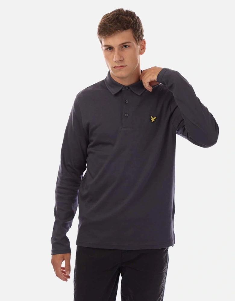 Interlock Long Sleeve Polo Shirt