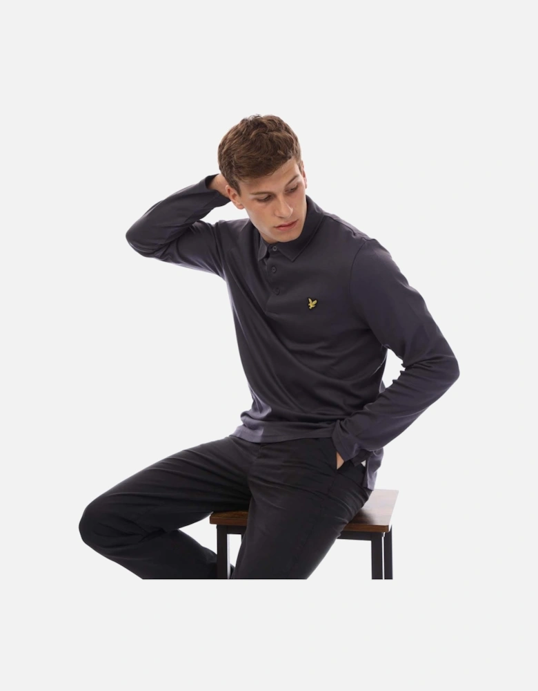 Interlock Long Sleeve Polo Shirt