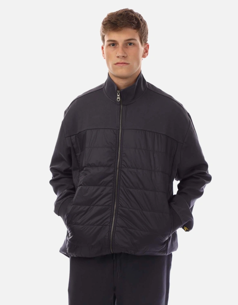 Interlock Hybrid Panelled Bomber Jacket