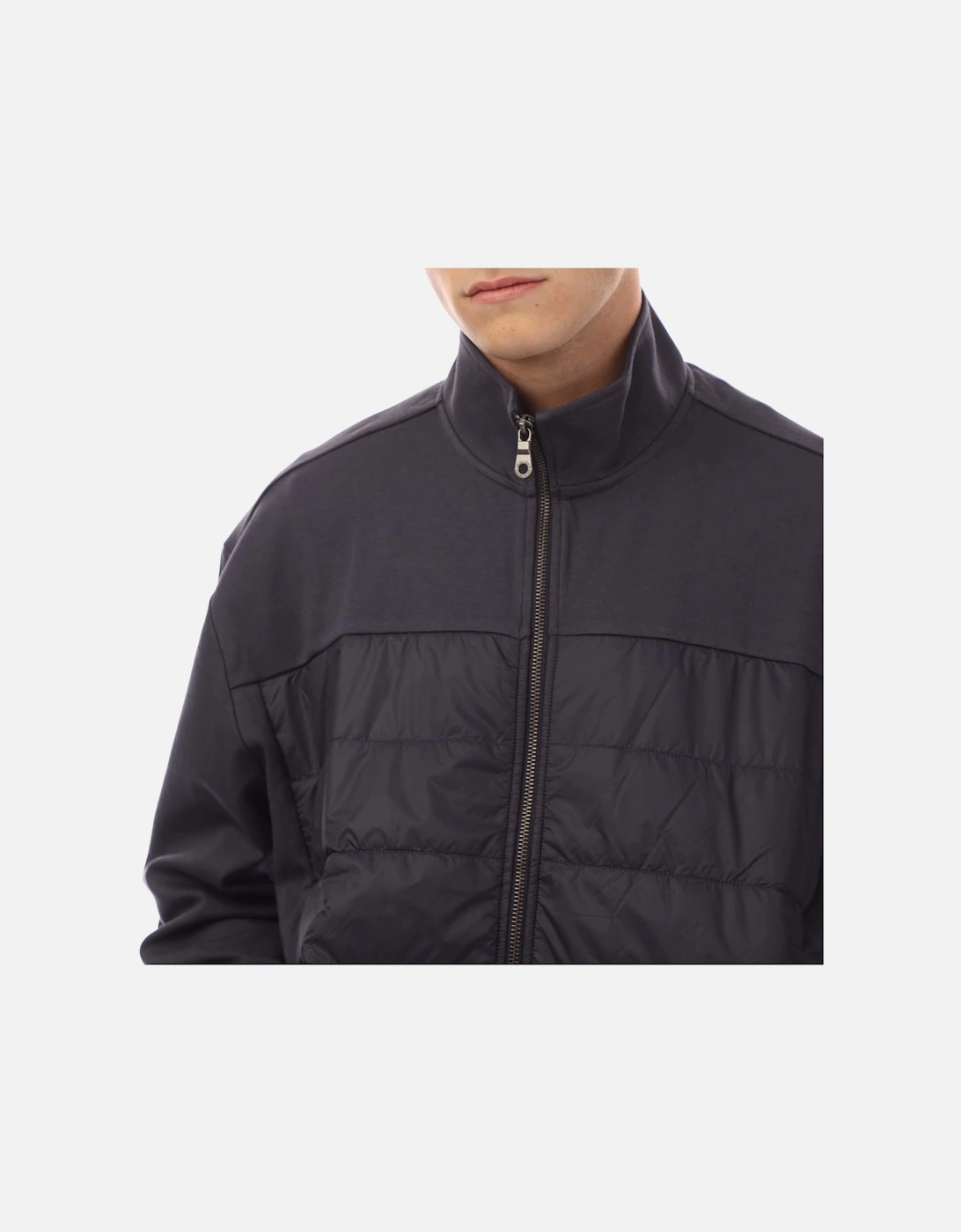 Interlock Hybrid Panelled Bomber Jacket
