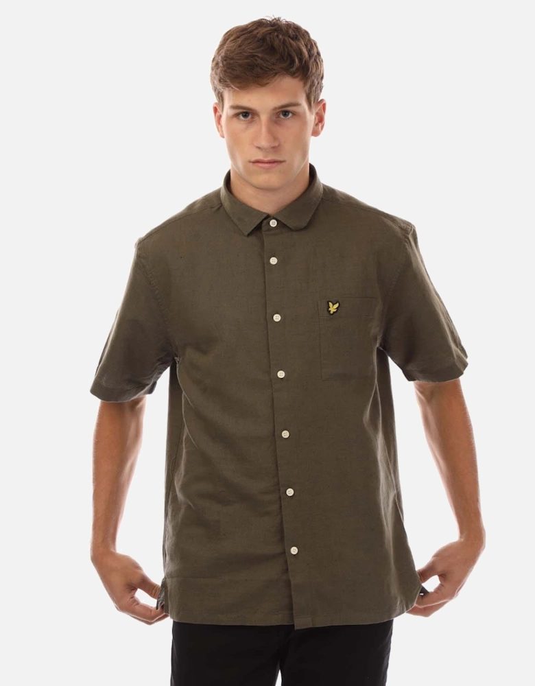 Cotton Linen Short Sleeve Shirt