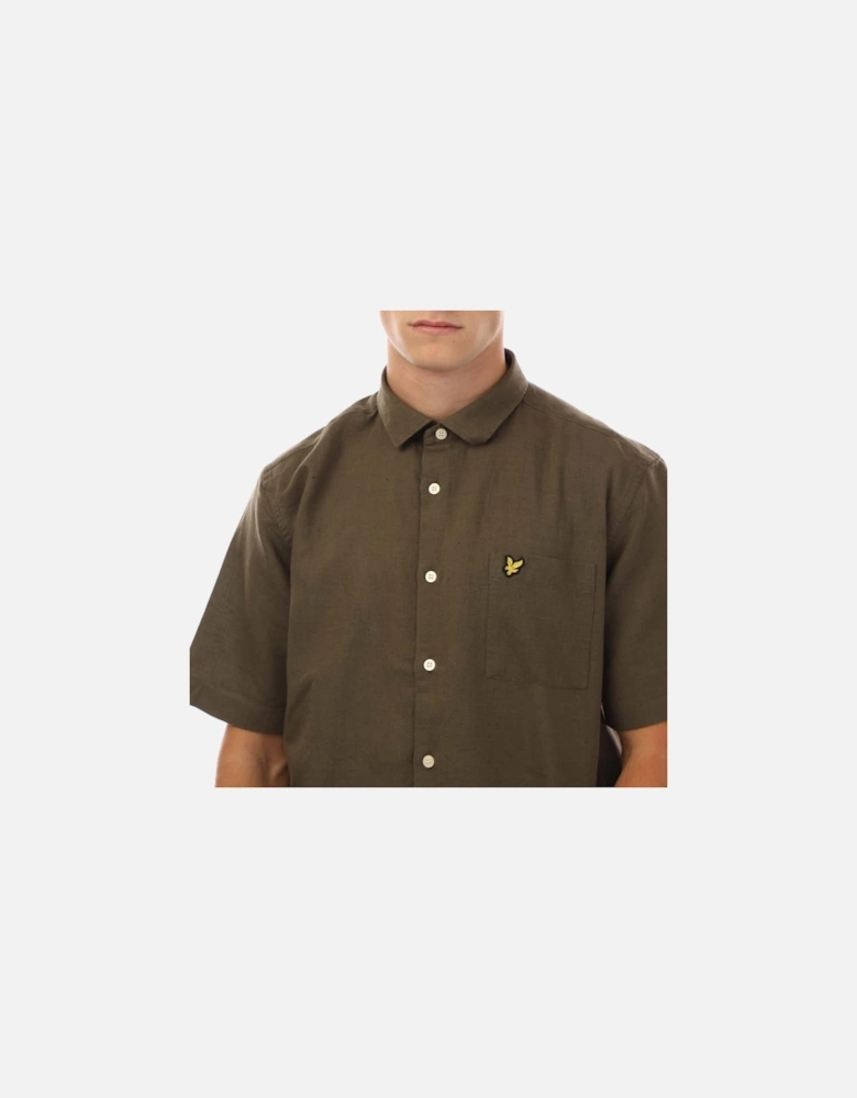 Cotton Linen Short Sleeve Shirt
