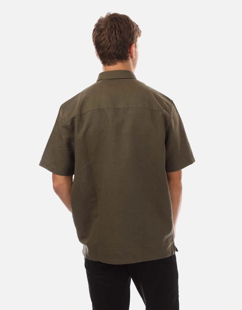 Cotton Linen Short Sleeve Shirt