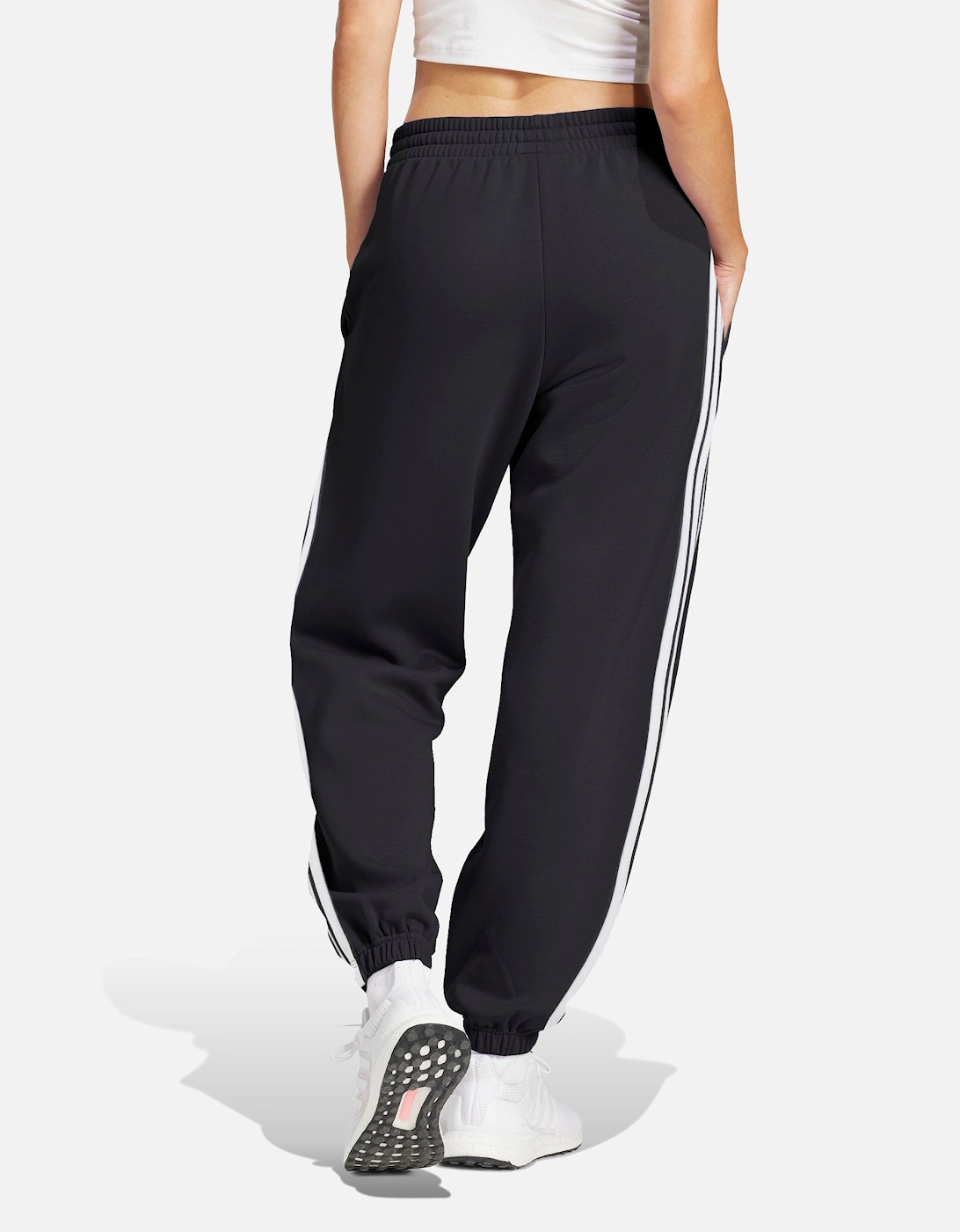 Women's Black/White Joggers