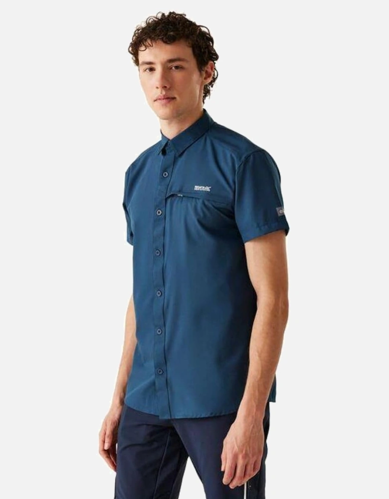 Mens Packaway Short-Sleeved Travel Shirt
