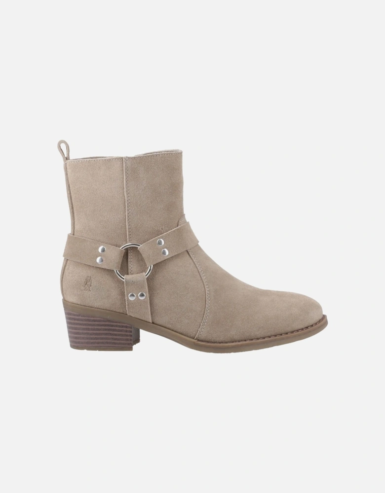 Iria Suede Women's Taupe Heeled Ankle Boots