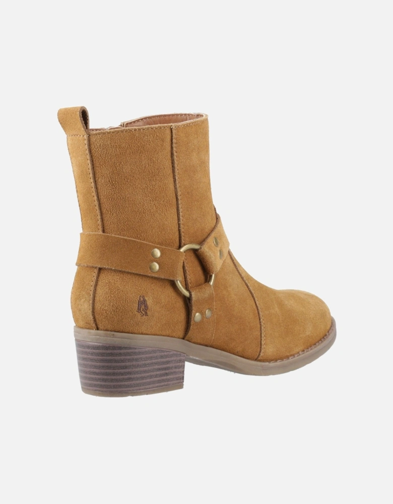 Iria Suede Women's Tan Heeled Ankle Boots