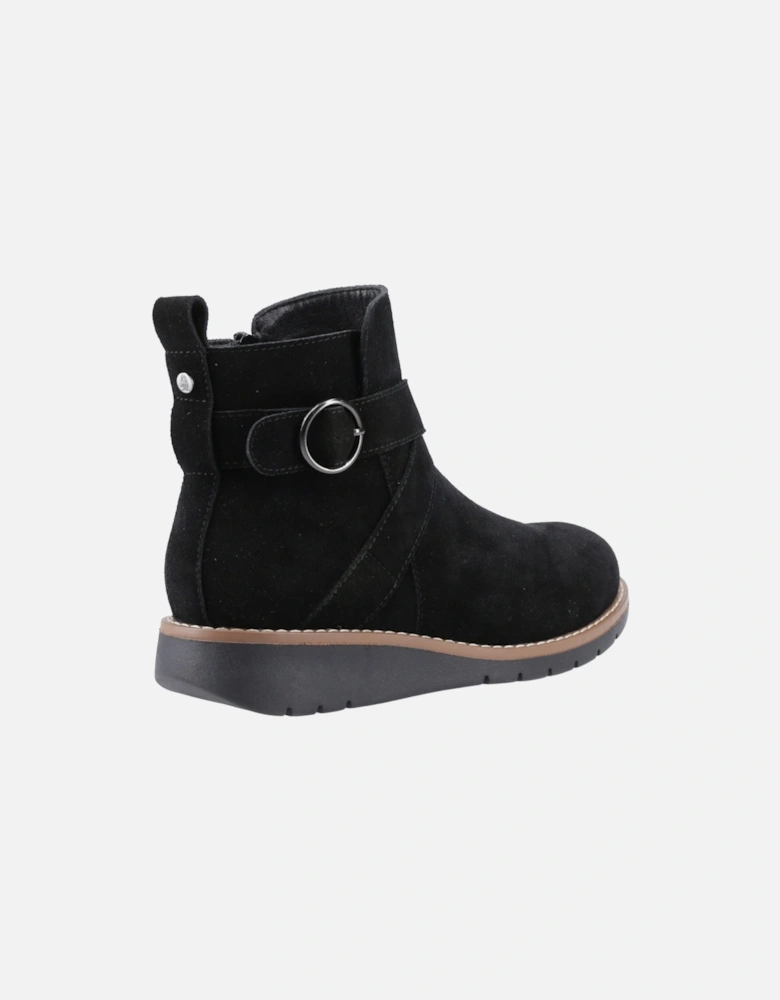 Lyra Suede Women's Black Winter Ankle Boots