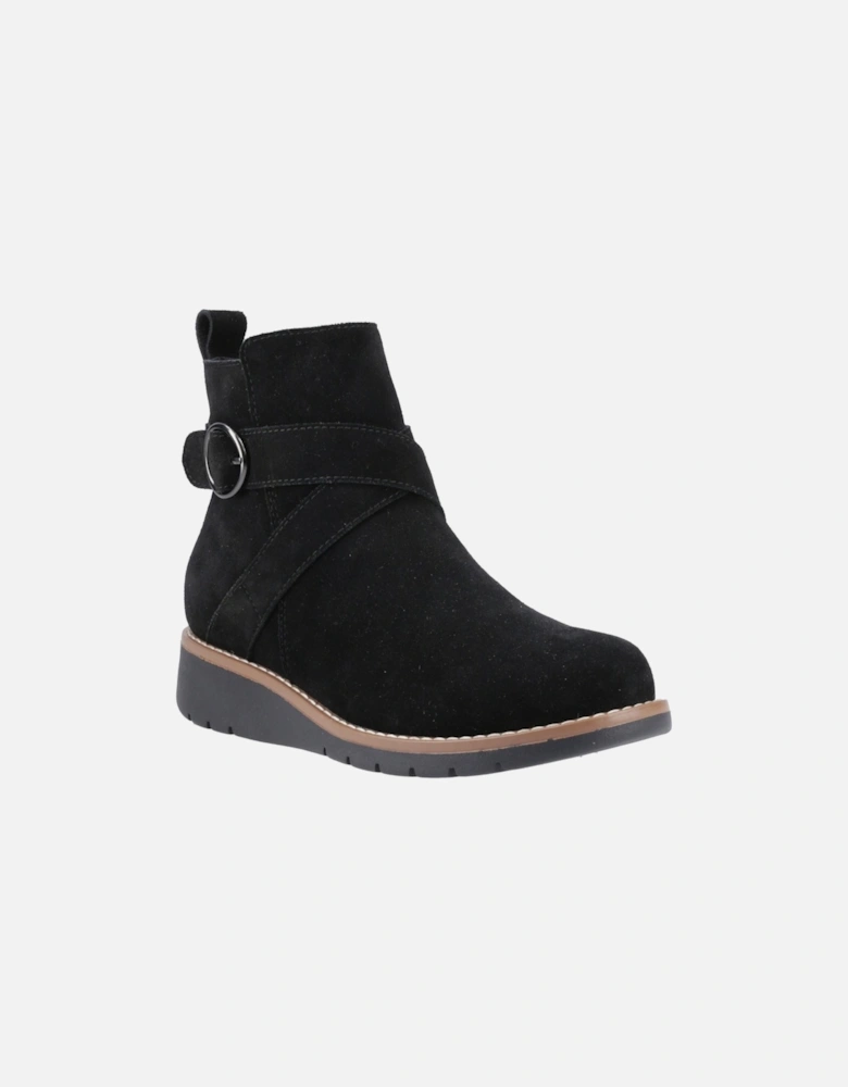 Lyra Suede Women's Black Winter Ankle Boots