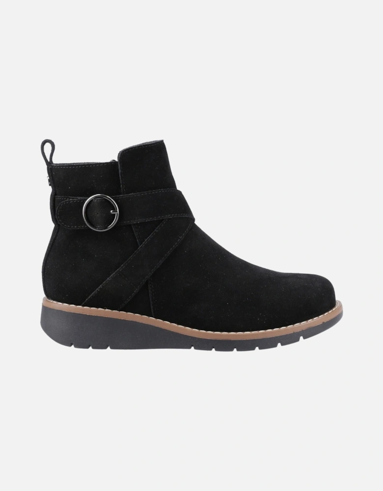 Lyra Suede Women's Black Winter Ankle Boots