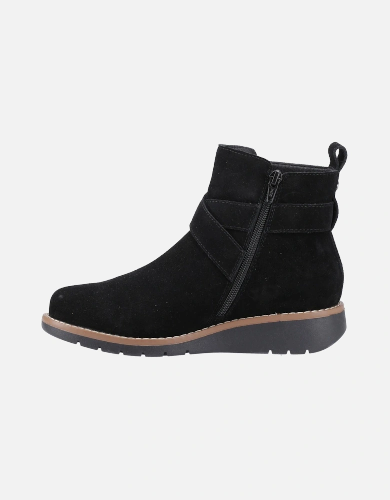 Lyra Suede Women's Black Winter Ankle Boots