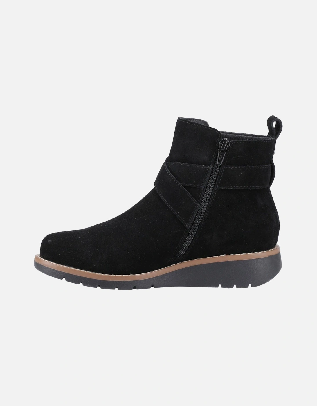 Lyra Suede Women's Black Winter Ankle Boots
