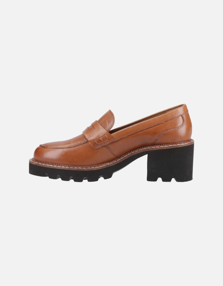 Giavanna Leather Women's Tan Loafers