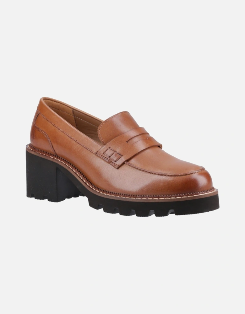 Giavanna Leather Women's Tan Loafers