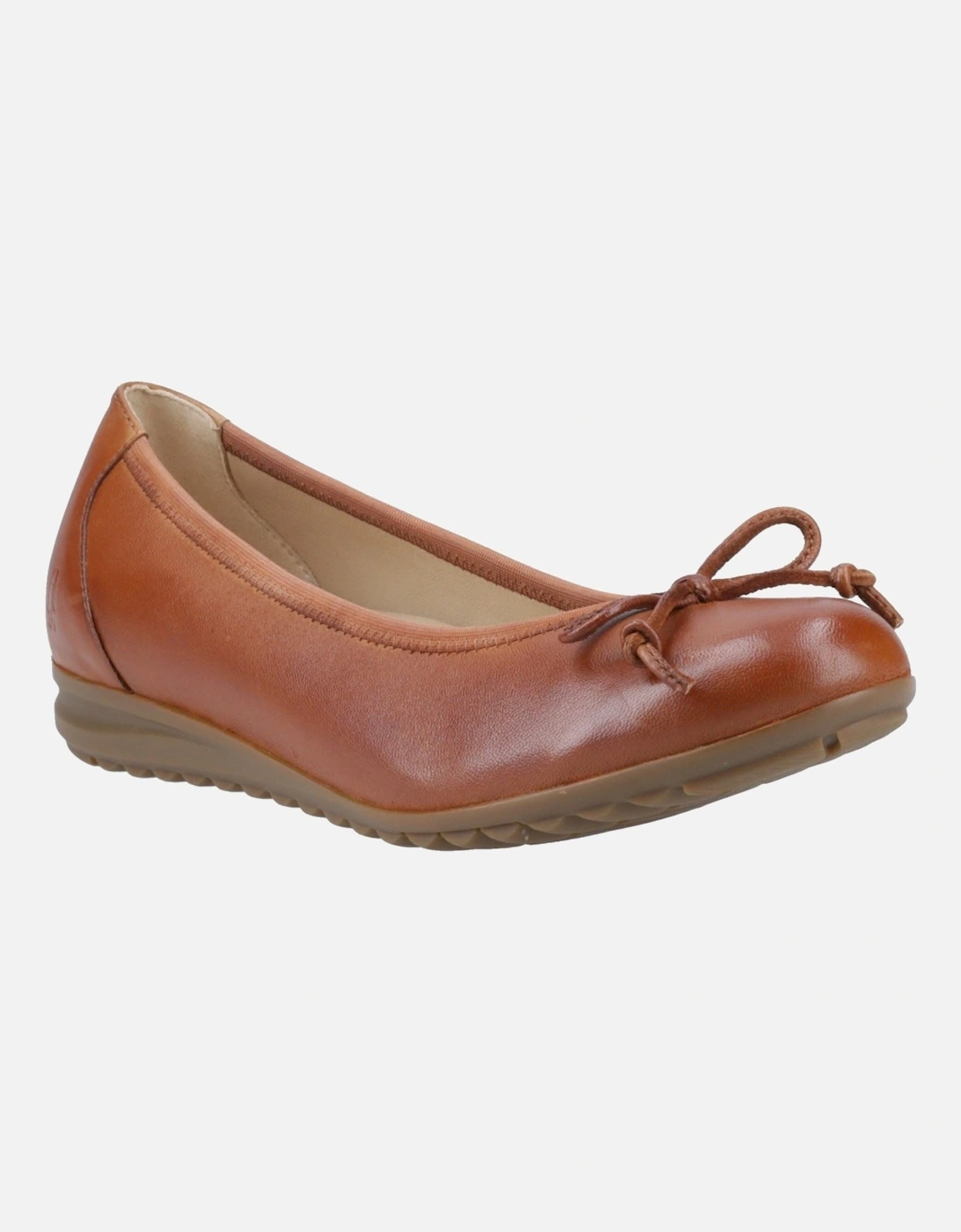 Lucille Leather Women's Tan Flats, 6 of 5