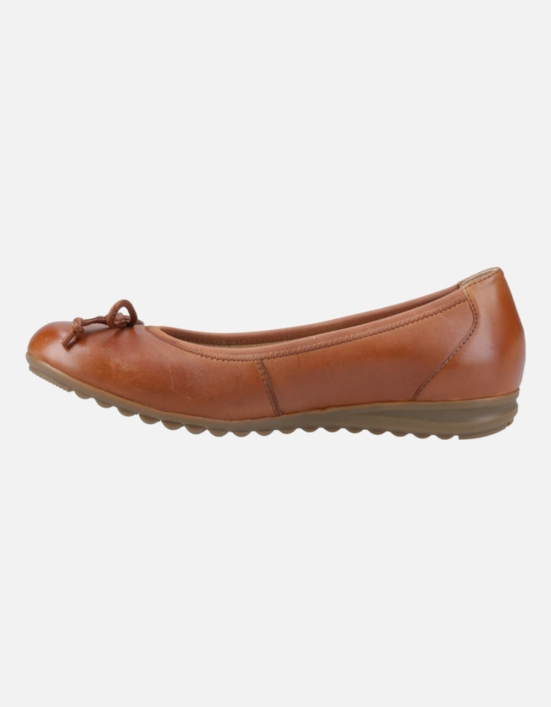 Lucille Leather Women's Tan Flats