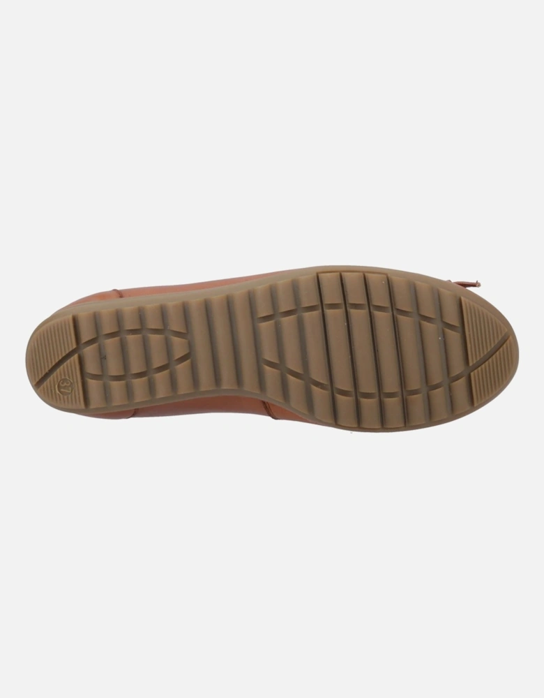 Lucille Leather Women's Tan Flats