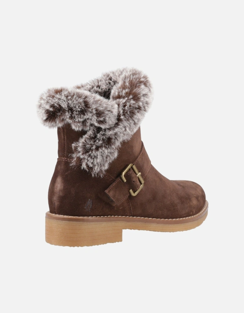 Hannah Suede Women's Chocolate Winter Ankle Boots